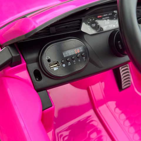 Masinuta electrica copii cu licenta Audi SQ8, telecomanda, 70W, 12V, standard, roz [13]