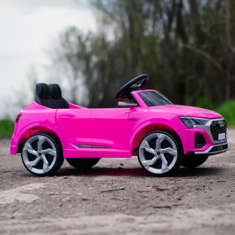 Masinuta electrica copii cu licenta Audi SQ8, telecomanda, 70W, 12V, standard, roz [9]