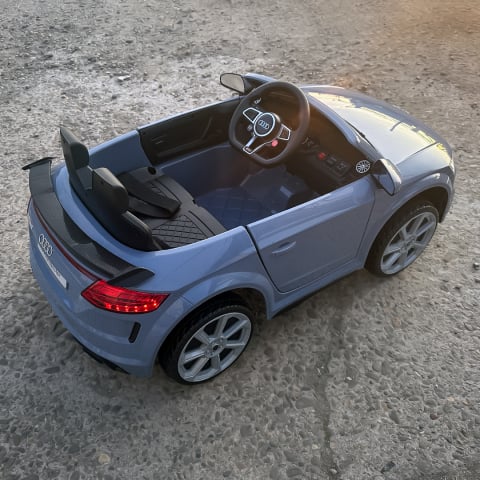 Masinuta electrica copii cu licenta Audi TTRS Roadster, 70W 12V, echipare standard, albastru cenusiu [16]