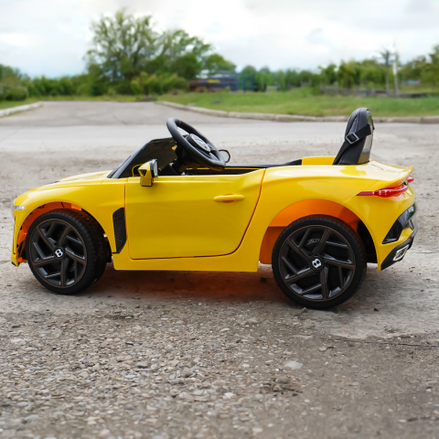 Lincesed ride-on car for children Bentley Bacalar, 4x4, 120W, 12V, Premium, yellow [8]