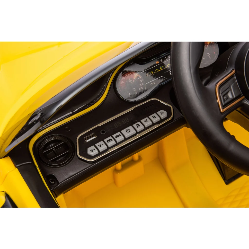 Lincesed ride-on car for children Bentley Bacalar, 4x4, 120W, 12V, Premium, yellow [27]