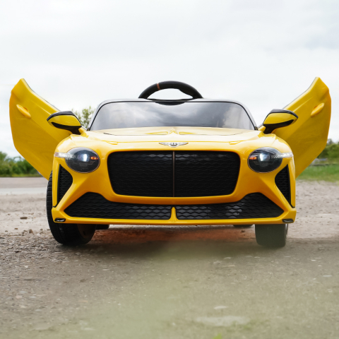 Lincesed ride-on car for children Bentley Bacalar, 4x4, 120W, 12V, Premium, yellow [1]