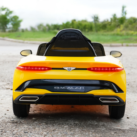 Lincesed ride-on car for children Bentley Bacalar, 4x4, 120W, 12V, Premium, yellow [6]