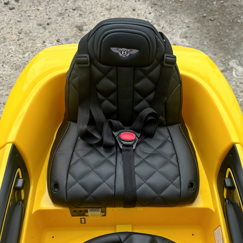 Lincesed ride-on car for children Bentley Bacalar, 4x4, 120W, 12V, Premium, yellow [13]