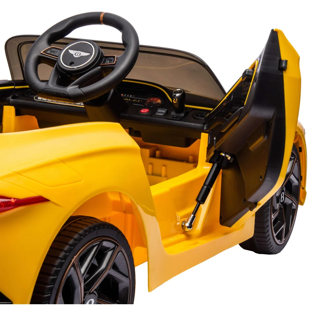 Lincesed ride-on car for children Bentley Bacalar, 4x4, 120W, 12V, Premium, yellow [17]