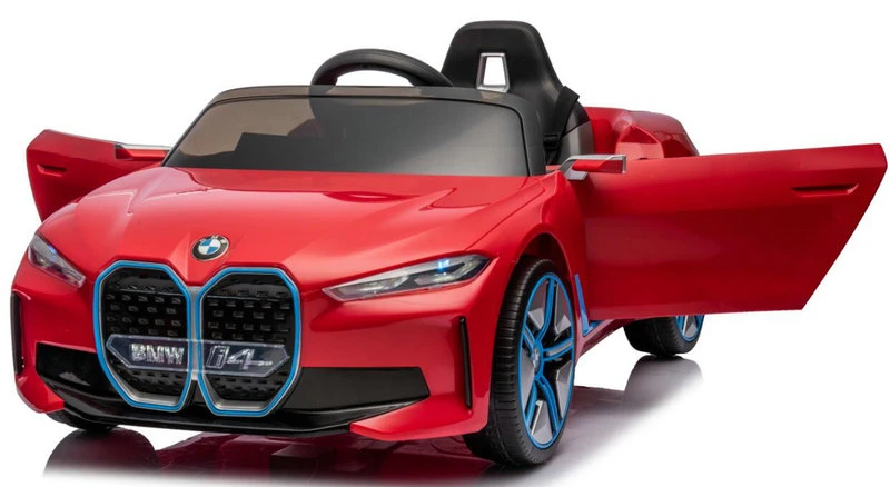 Licensed ride-on car for children BMW I4, bluetooth, 70W, 12V, Premium, red [12]