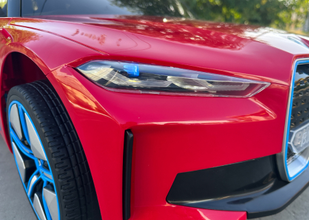 Licensed ride-on car for children BMW I4, bluetooth, 70W, 12V, Premium, red [9]