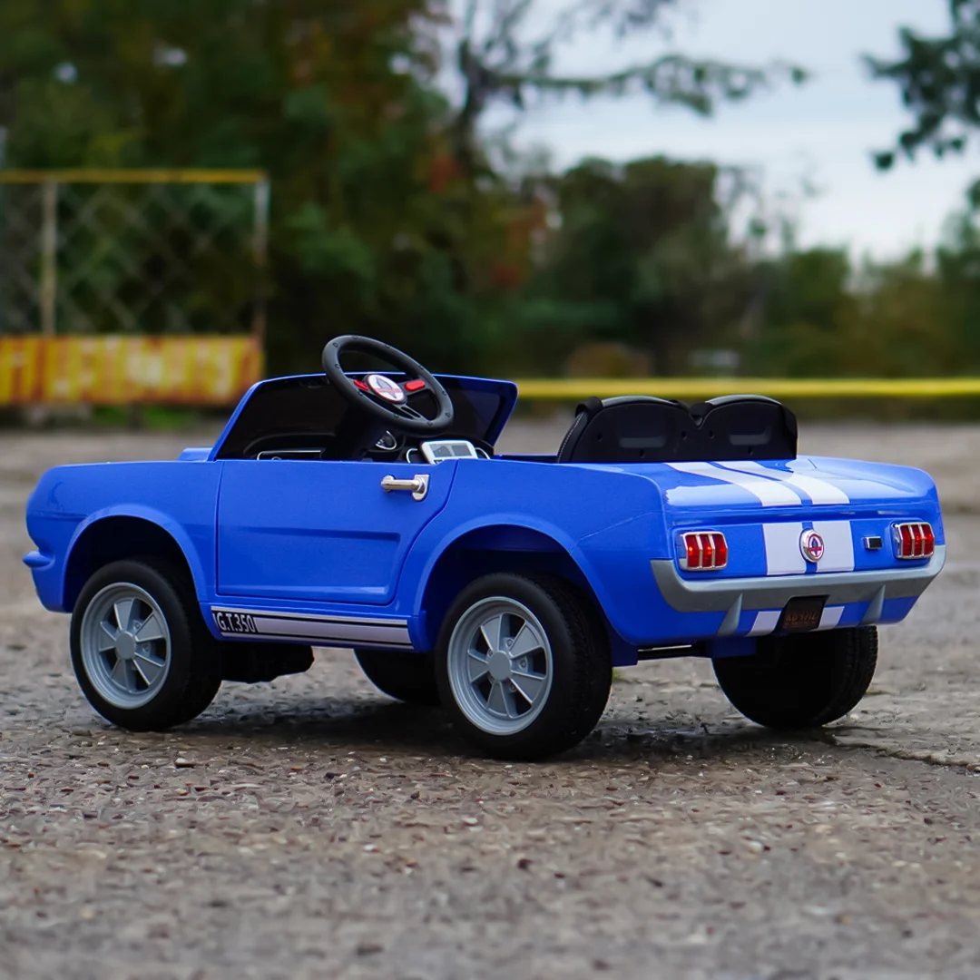Kids Electric Ride-On Car, Ford Shelby GT350, 24V 800W, Premium Edition, 2-Seater, Blue [6]