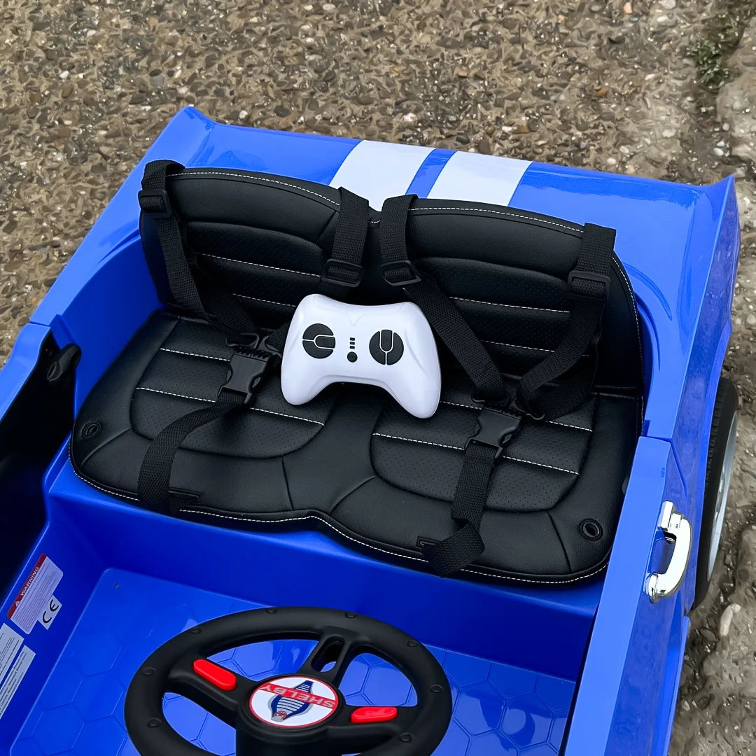 Kids Electric Ride-On Car, Ford Shelby GT350, 24V 800W, Premium Edition, 2-Seater, Blue [11]