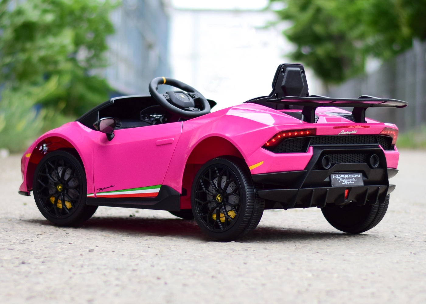 Masinuta electrica copii, Lamborghini Huracan, 4x4, 120W, 12V, roz [2]