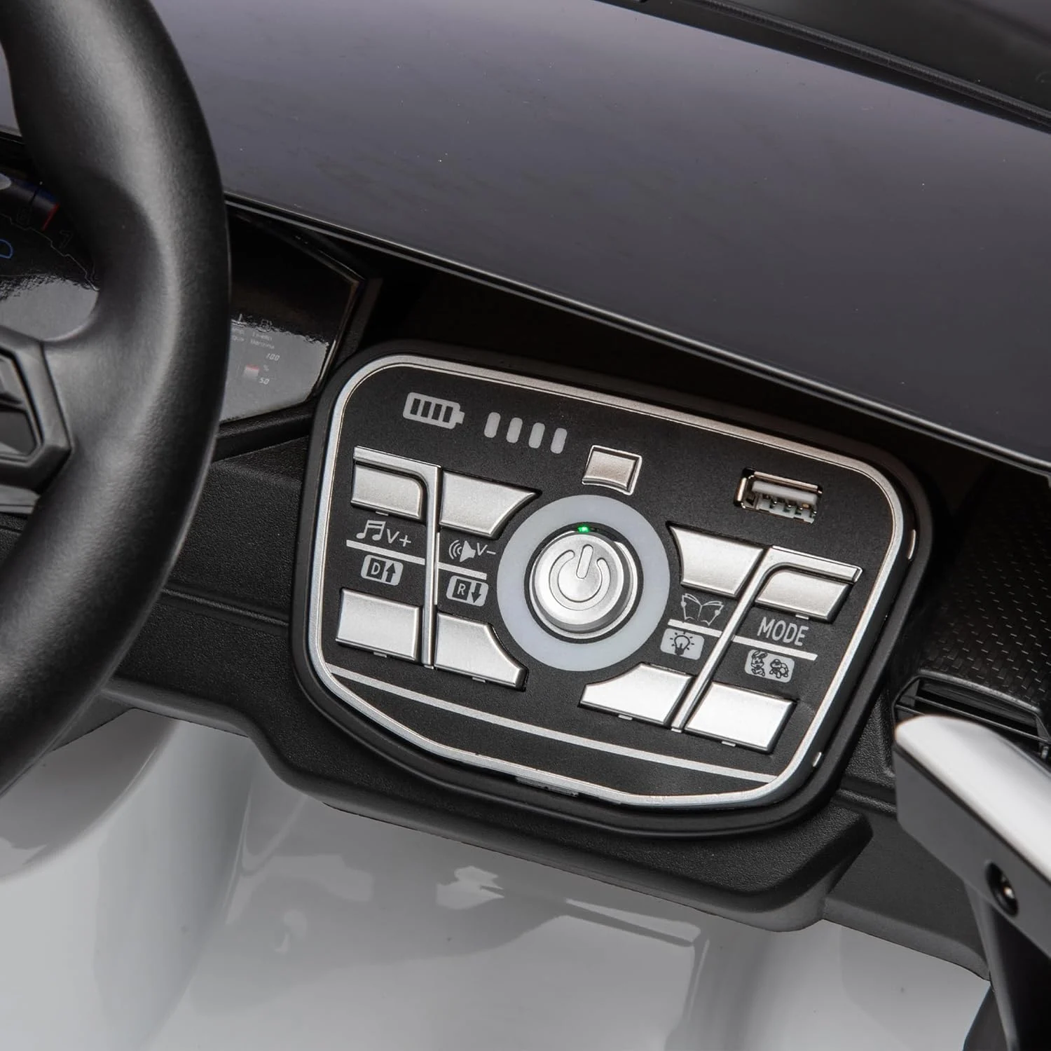 Masinuta electrica copii Lamborghini Huracan STO, cu functie drift, 220W, 12V, Premium, alba [3]