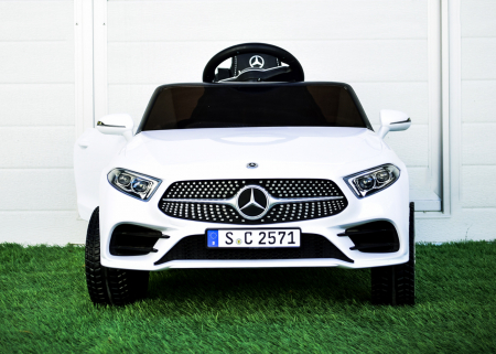 Children's licensed ride on car Mercedes CLS350, 50W, 12V, PREMIUM, white [1]