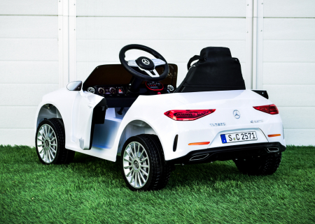 Children's licensed ride on car Mercedes CLS350, 50W, 12V, PREMIUM, white [5]