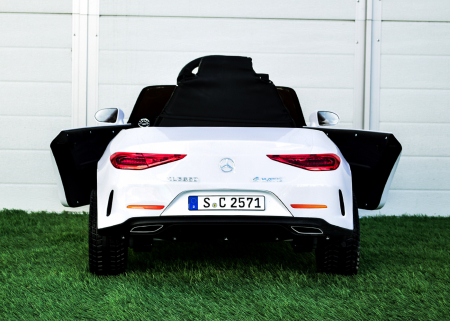 Children's licensed ride on car Mercedes CLS350, 50W, 12V, PREMIUM, white [4]