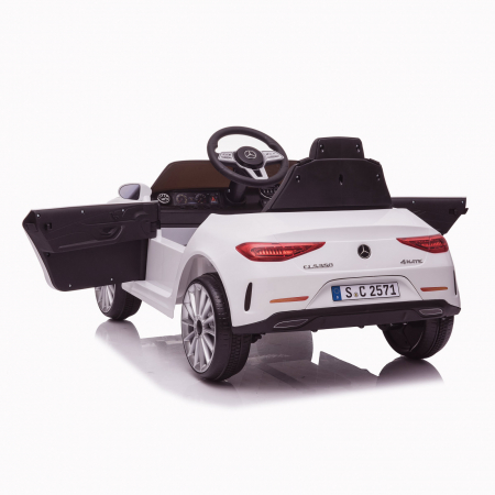 Children's licensed ride on car Mercedes CLS350, 50W, 12V, PREMIUM, white [13]