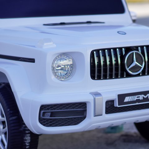Masinuta electrica copii Mercedes G63 XXL, cu 2 locuri, 4x4, 180W 12V, premium, alba [12]
