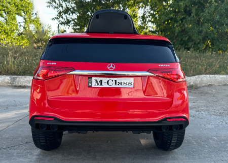 Licensed ride on car for children Mercedes M-class, 4x4, 140W, 12V-10Ah, premium, red [7]