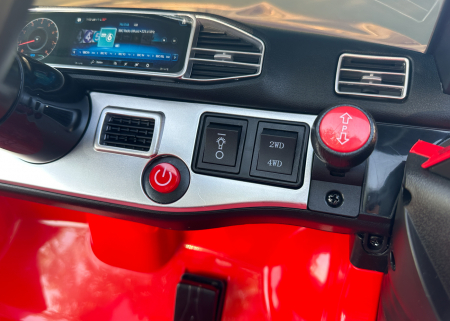 Licensed ride on car for children Mercedes M-class, 4x4, 140W, 12V-10Ah, premium, red [9]