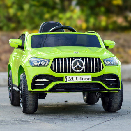 Licensed ride on car for children Mercedes M-class, 4x4, 140W, 12V-10Ah, premium, green [1]