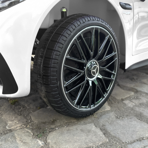 Masinuta electrica copii Mercedes SL63, 160W, 12V 10Ah, bluetooth, premium, alba [7]