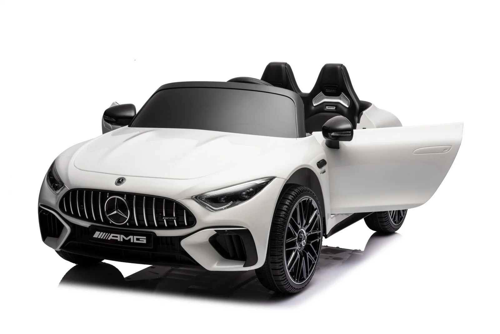 Masinuta electrica copii Mercedes SL63, 160W, 12V 10Ah, bluetooth, premium, alba [14]