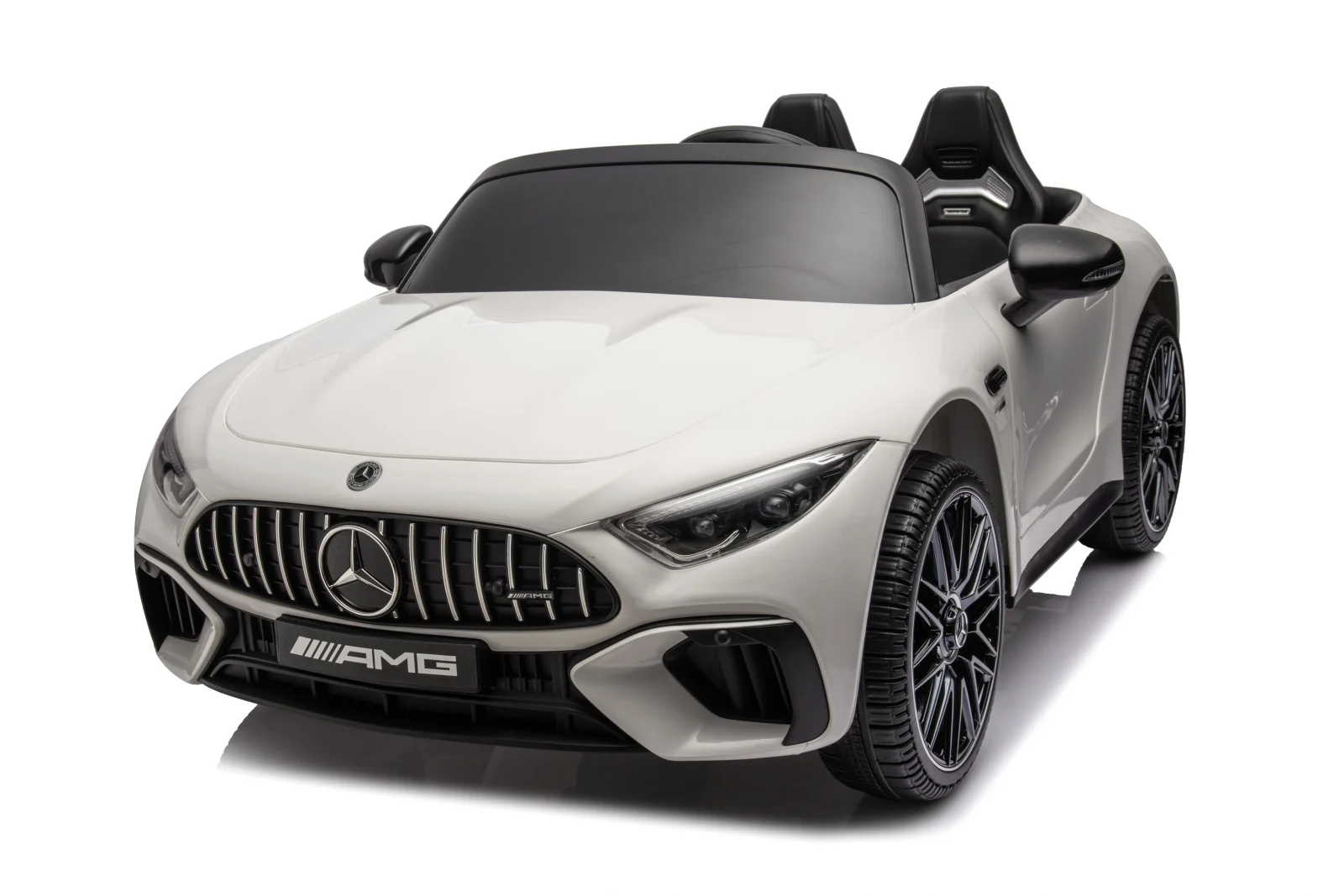 Licensed Ride On cars - Licensed ride-on car for children Mercedes SL63, 160W, 12V 10Ah, bluetooth, premium, white