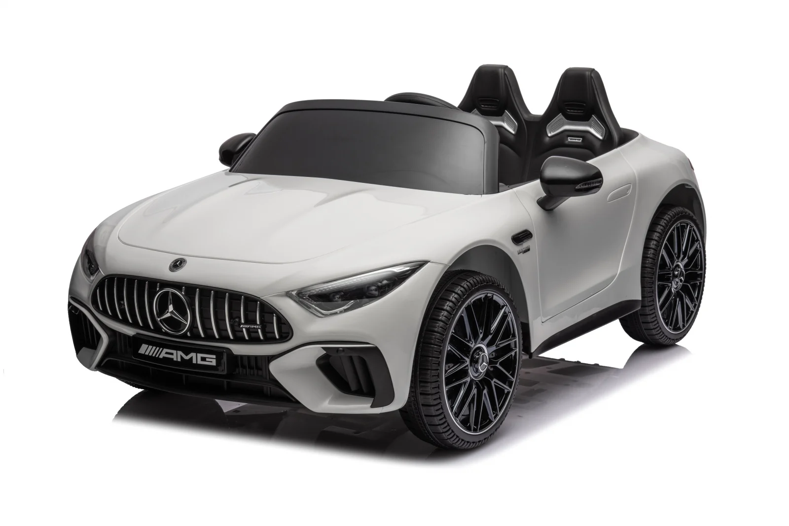 Masinuta electrica copii Mercedes SL63, 160W, 12V 10Ah, bluetooth, premium, alba [13]