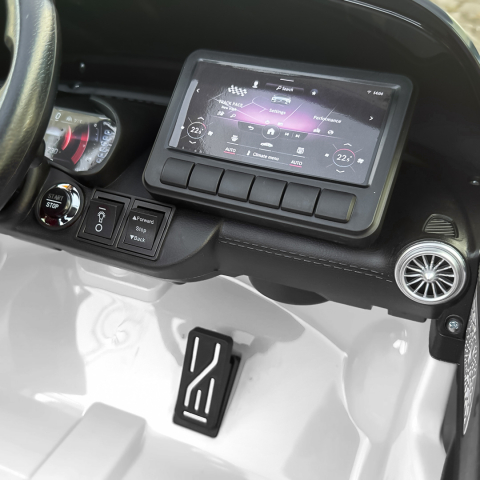 Masinuta electrica copii Mercedes SL63, 160W, 12V 10Ah, bluetooth, premium, alba [8]