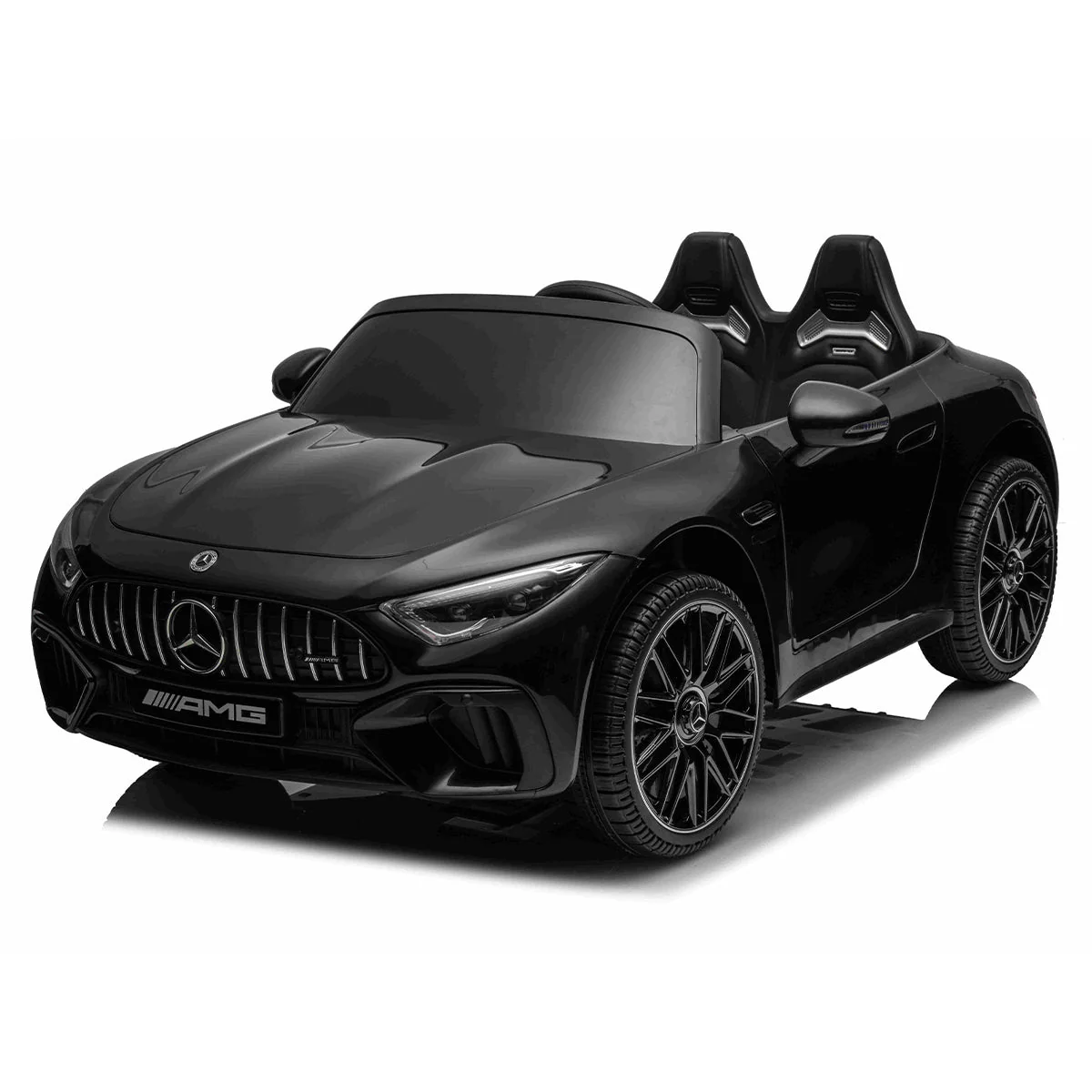 Electric Ride-On cars - Licensed ride-on car for children Mercedes SL63, 160W, 12V 10Ah, bluetooth, premium, black