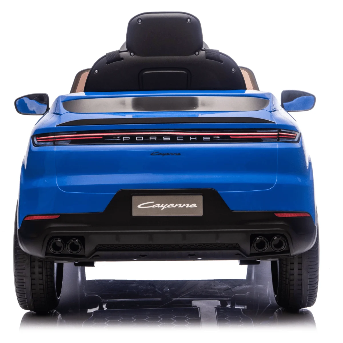 Electric Ride-On Car for Kids Porsche Cayenne, 70W, 12V, Upholstered Seat, blue [3]