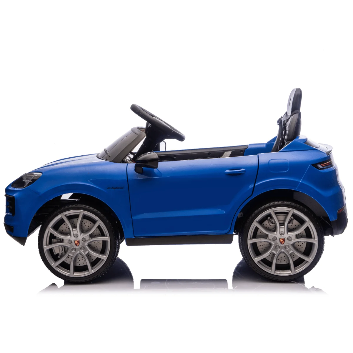 Electric Ride-On Car for Kids Porsche Cayenne, 70W, 12V, Upholstered Seat, blue [1]