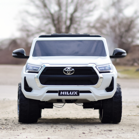 Licensed ride-on car Toyota Hilux 2020, 4x4 180W 12V 14Ah, premium, white [2]