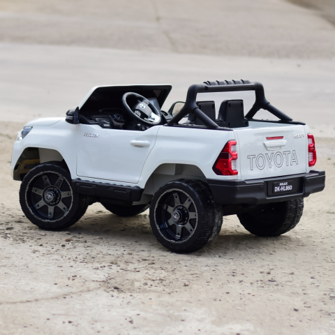 Licensed ride-on car Toyota Hilux 2020, 4x4 180W 12V 14Ah, premium, white [6]
