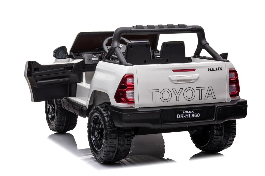 Licensed ride-on car Toyota Hilux 2020, 4x4 180W 12V 14Ah, premium, white [22]