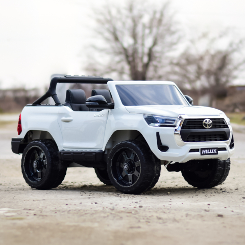 Licensed ride-on car Toyota Hilux 2020, 4x4 180W 12V 14Ah, premium, white [11]