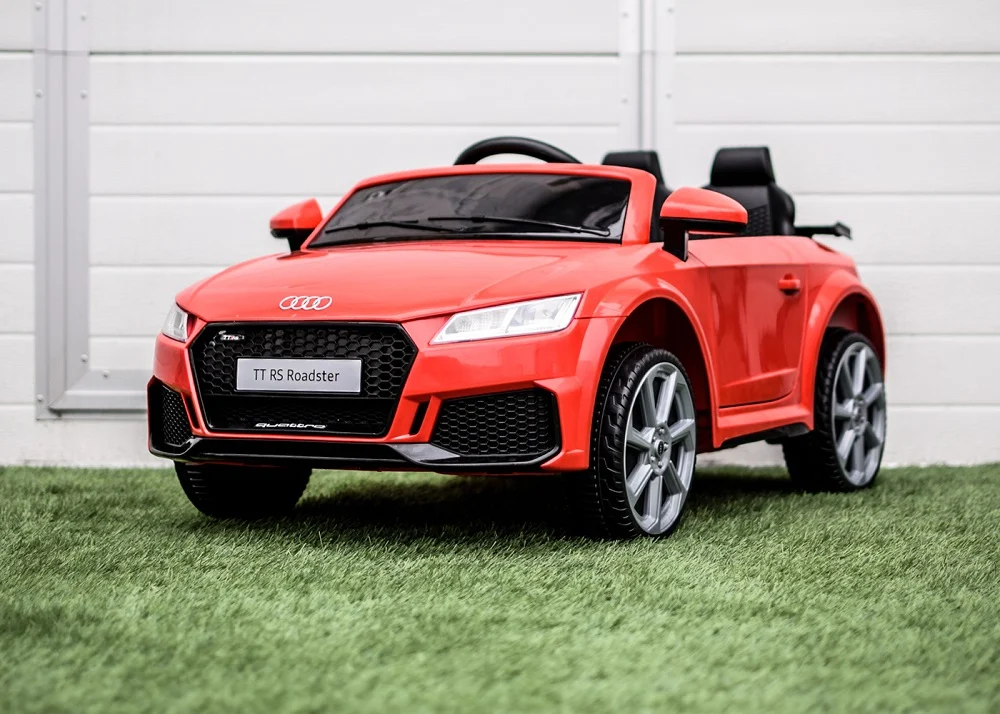 Licensed electric ride-on Audi TTRS Roadster 70W 12V, EVA wheels, leather seat, red [2]