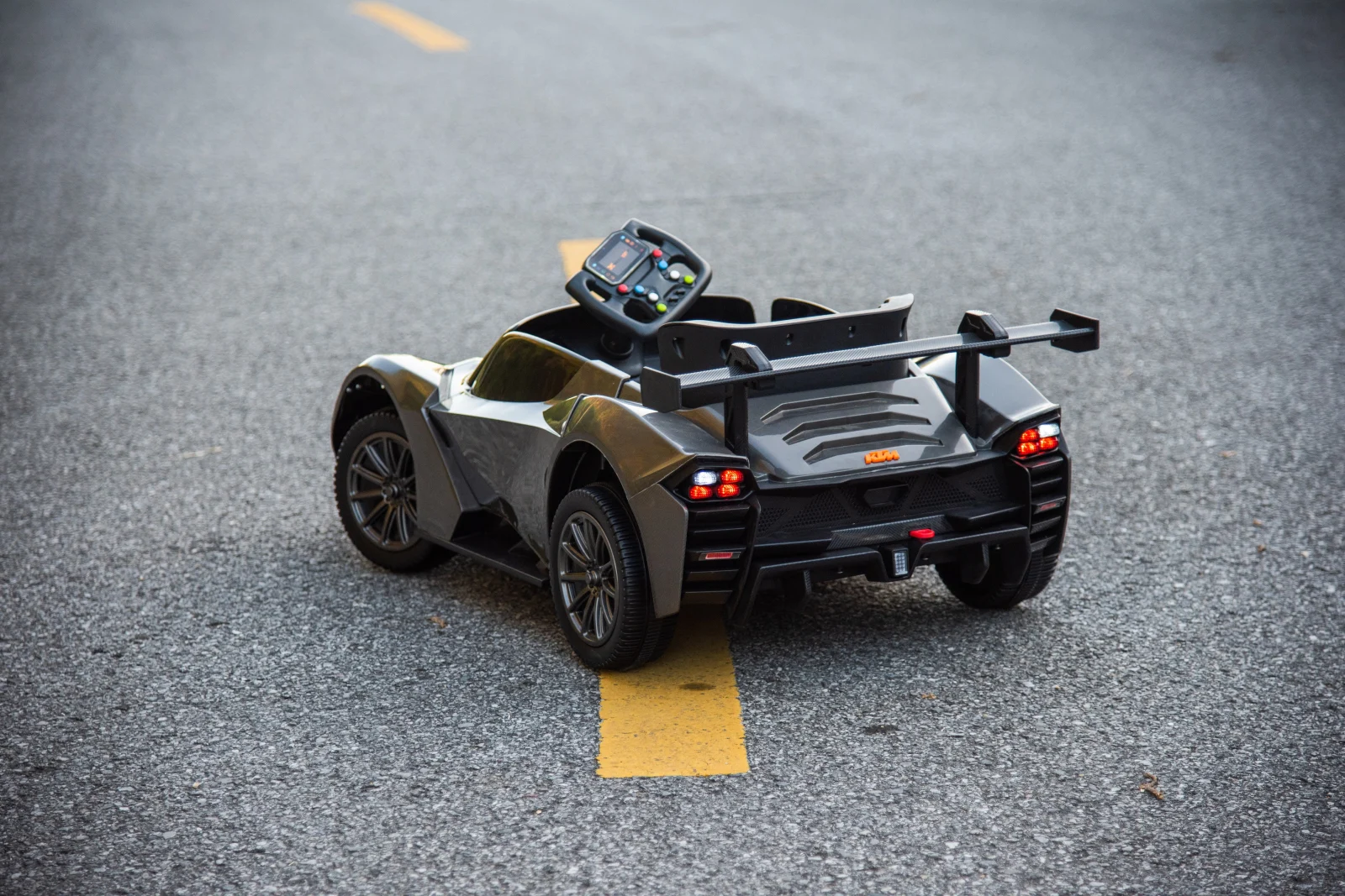 KTM X-BOW GTX licensed electric ride-on car, for children 2-6 years, 90W, 12V-7Ah, premium, gray [11]