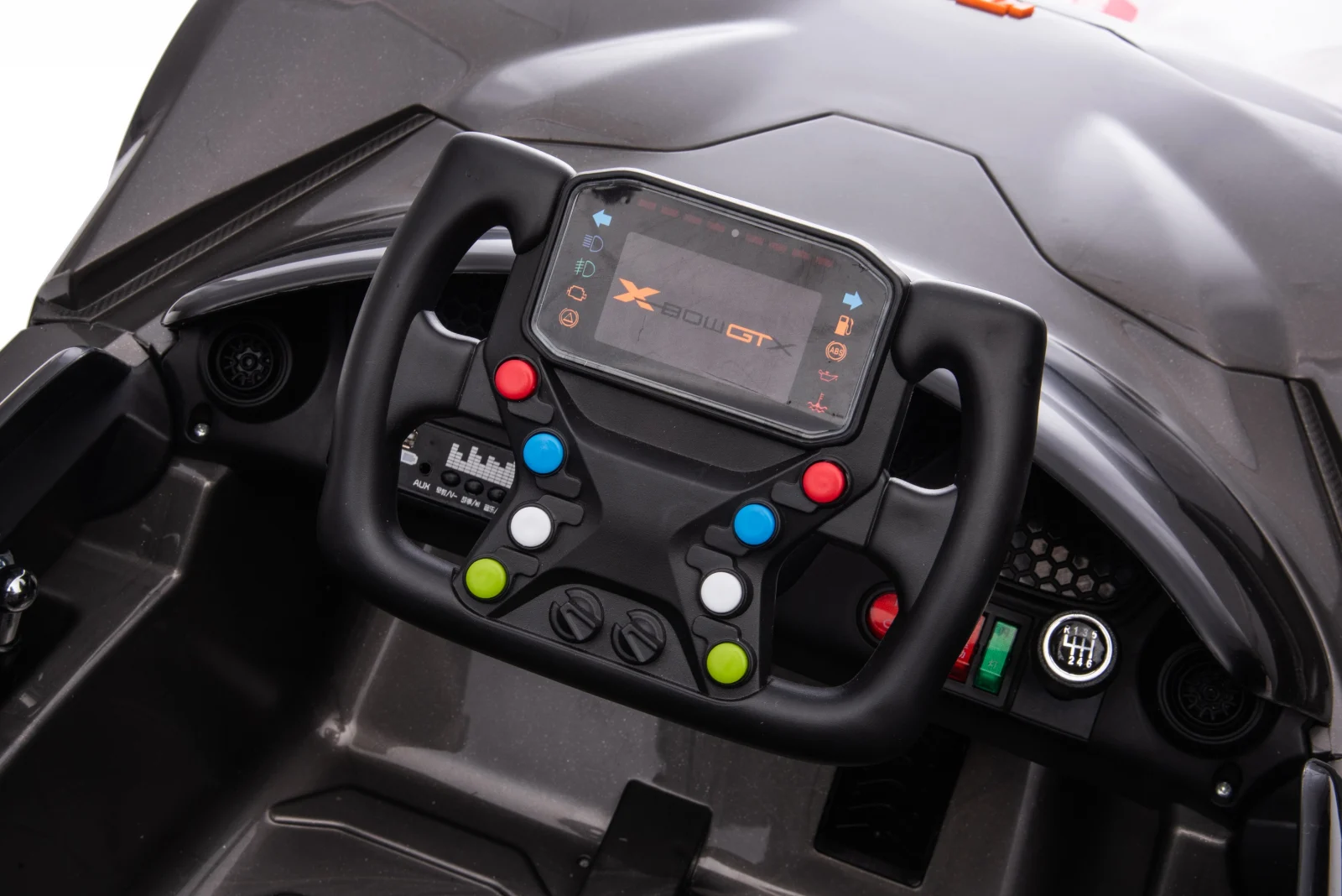 KTM X-BOW GTX licensed electric ride-on car, for children 2-6 years, 90W, 12V-7Ah, premium, gray [13]