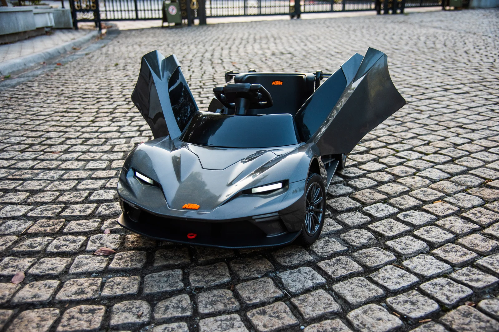 KTM X-BOW GTX licensed electric ride-on car, for children 2-6 years, 90W, 12V-7Ah, premium, gray [14]
