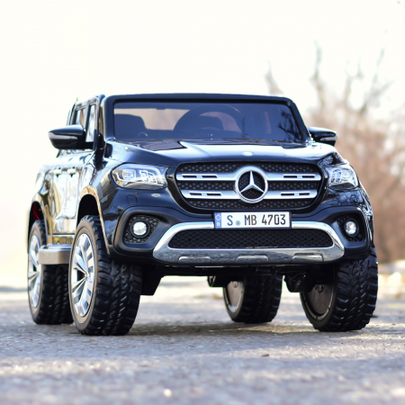Licensed ride-on car for children Mercedes X-Class, 4x4, 180W, 12V-14Ah, Deluxe, Mp4, black [2]