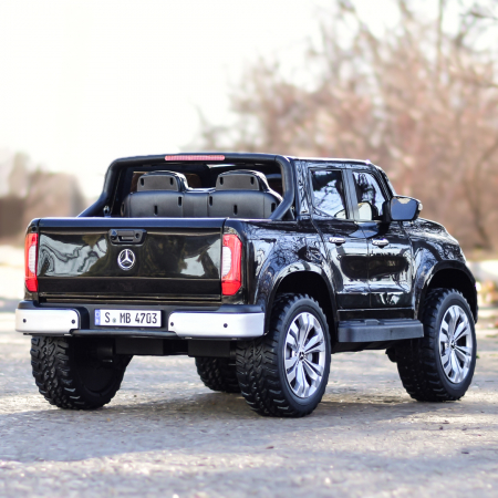 Licensed ride-on car for children Mercedes X-Class, 4x4, 180W, 12V-14Ah, Deluxe, Mp4, black [10]