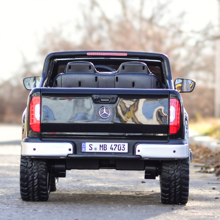 Licensed ride-on car for children Mercedes X-Class, 4x4, 180W, 12V-14Ah, Deluxe, Mp4, black [9]