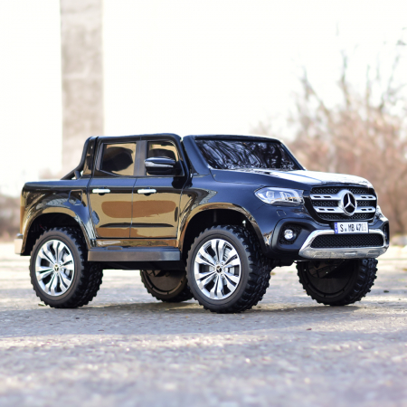 Licensed ride-on car for children Mercedes X-Class, 4x4, 180W, 12V-14Ah, Deluxe, Mp4, black [12]