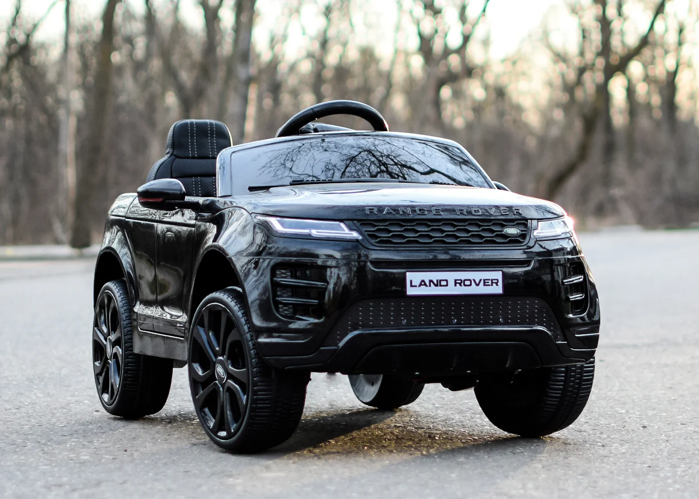 Licensed electric ride-on car for children Range Rover, 4x4, 140W, 12V, Premium, black [9]