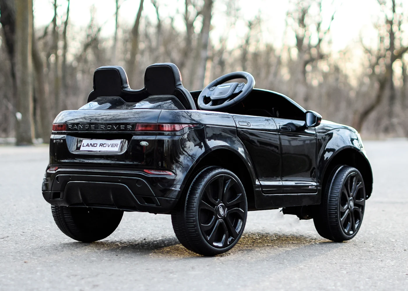 Licensed electric ride-on car for children Range Rover, 4x4, 140W, 12V, Premium, black [6]