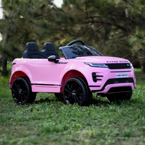 Masinuta electrica cu licenta Range Rover, 4x4, 140W, 12V, Premium, roz [2]