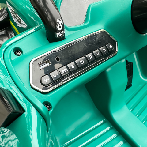 Masinuta electrica de Formula 1 pentru copii Aston Martin, 160W, 24V 5Ah, echipare premium, verde [16]