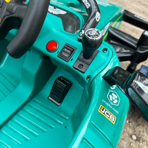 Masinuta electrica de Formula 1 pentru copii Aston Martin, 160W, 24V 5Ah, echipare premium, verde [15]