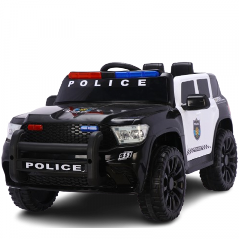 Special Ride on vehicles - Premium 12V, 120W Children’s Police Ride-On Car – Black