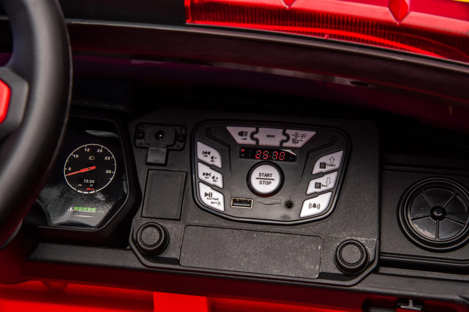 FirePatrol 24V 4x4 Electric Ride-On Car for Kids, Ages 3–6, 800W, Premium Red Edition [15]